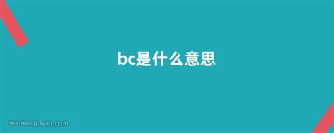 b.c.意思|BC